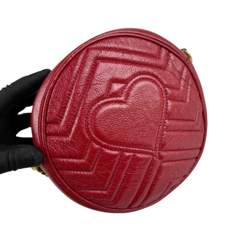 Gucci GG Marmont Round leather crossbody bag