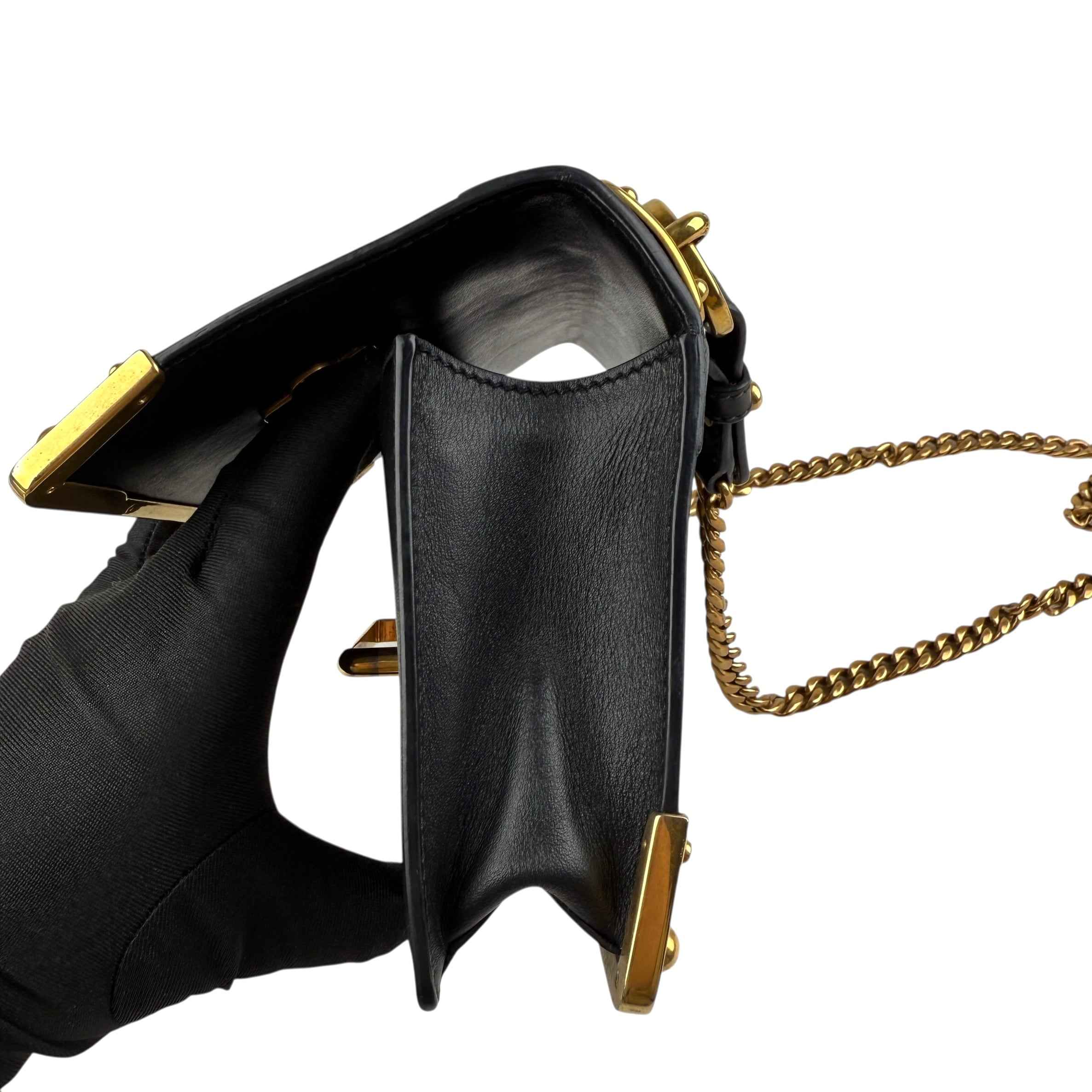 Prada City Calf And Saffiano Leather Cahier Crossbody Bag