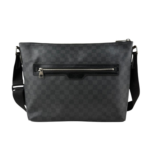 Louis Vuitton Damier Graphite Mick GM Leather Fabric Black Shoulder bag