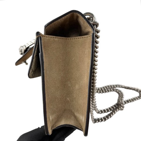 Pre-owned gucci-dionysus-shoulder-bag-gg-supreme-mini-brown-front