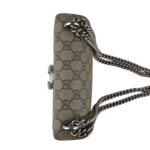 Pre-owned gucci-dionysus-shoulder-bag-gg-supreme-mini-brown-front