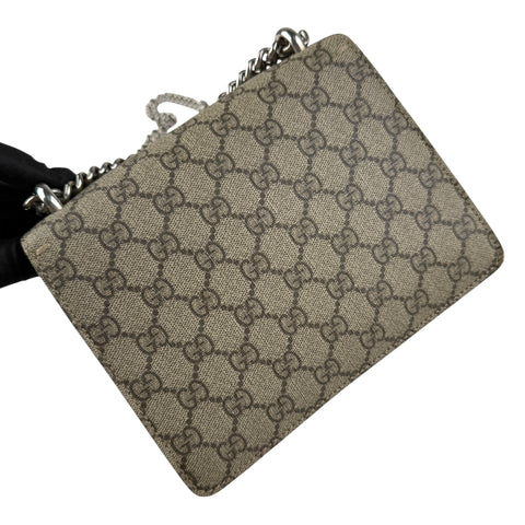 Pre-owned gucci-dionysus-shoulder-bag-gg-supreme-mini-brown-front
