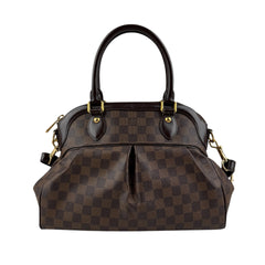 Pre-owned louis-vuitton-trevi-damier-handbag back view