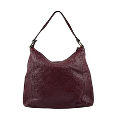 Pre-owned gucci-guccissima-bamboo-d-ring-hobo-handbag-dark-red back view