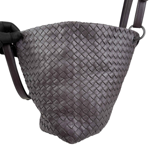 Bottega Veneta Roma Brown Intrecciato Leather Tote Bag