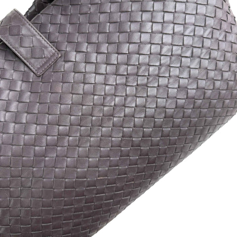 Bottega Veneta Roma Brown Intrecciato Leather Tote Bag