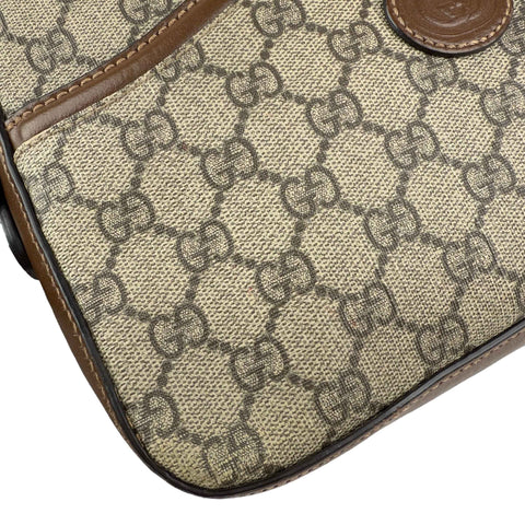 Gucci GG Supreme Messenger Brown Bag