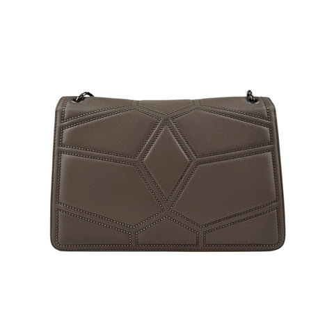 Bulgari Serpenti Forever Moonrock Leather Handbag