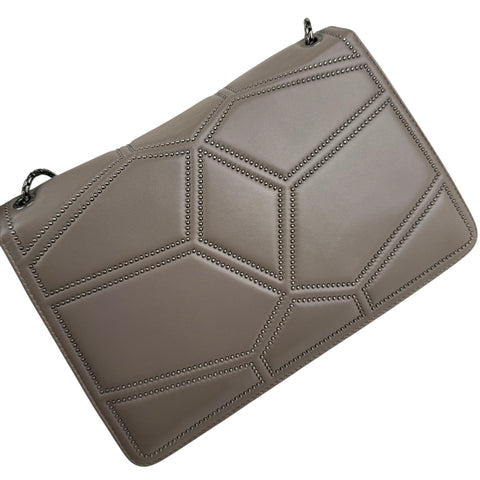 Bulgari Serpenti Forever Moonrock Leather Handbag