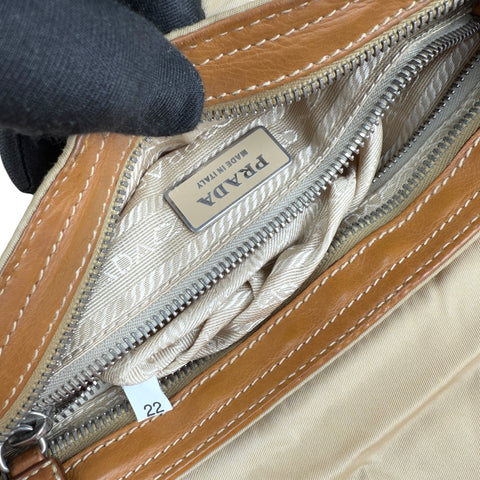 Prada Shoulder Bag  Brown  Nylon