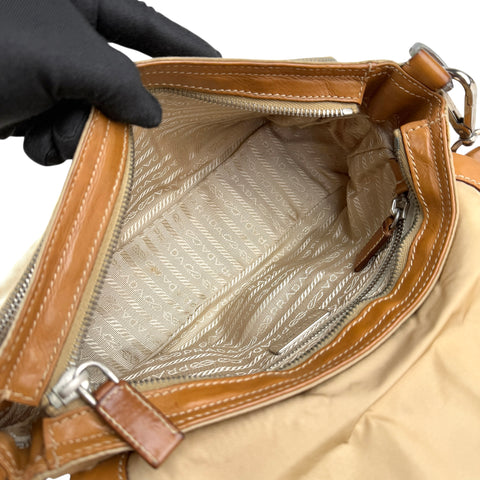 Prada Shoulder Bag  Brown  Nylon
