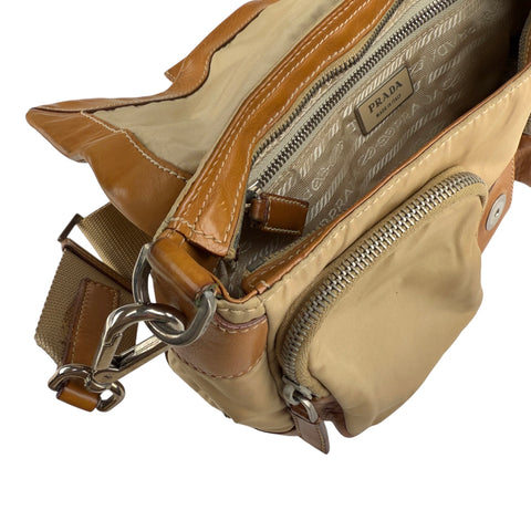 Prada Shoulder Bag  Brown  Nylon