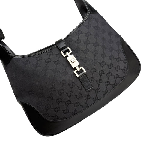 Pre-owned gucci-jackie-gg-canvas-shoulder-handbag