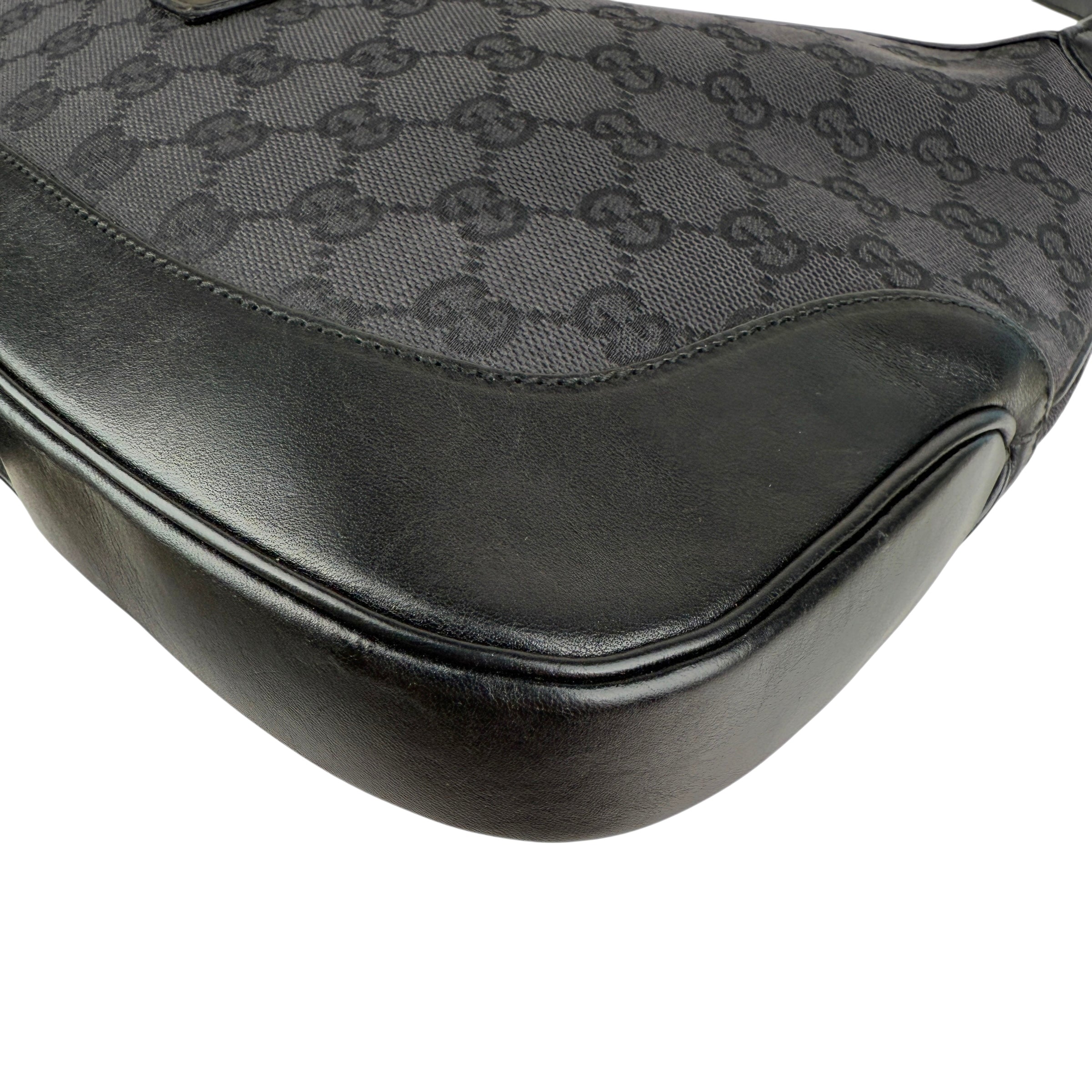 Pre-owned gucci-jackie-gg-canvas-shoulder-handbag