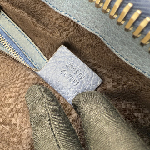 Gucci Monogram Bamboo Bar Tote