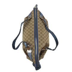 Pre-owned gucci-bamboo-bar-monogram-tote-handbag