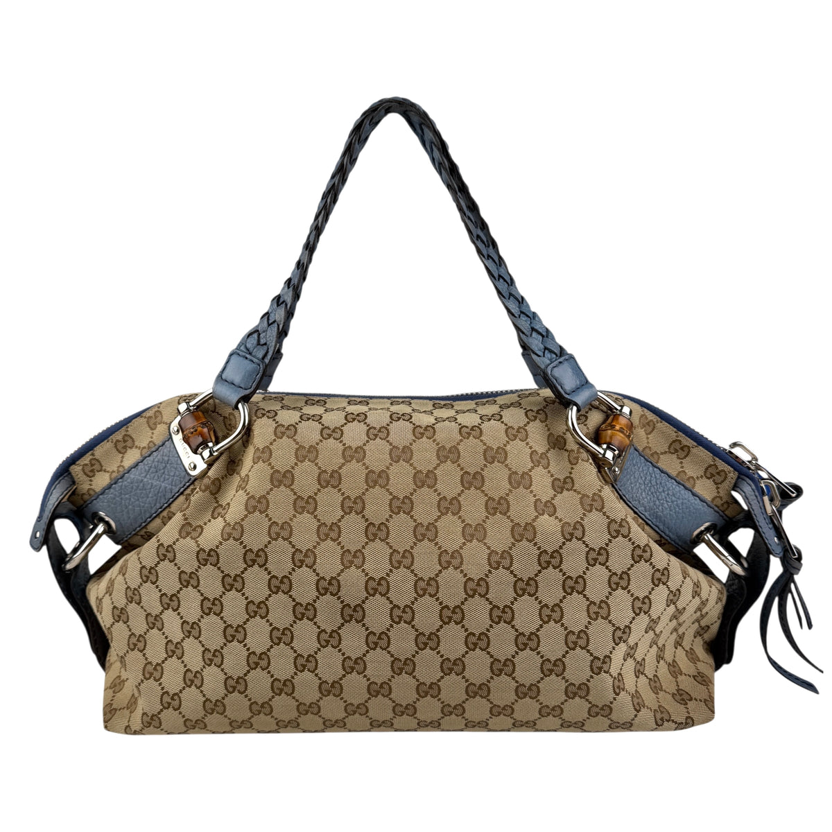 Gucci Monogram Bamboo Bar Tote