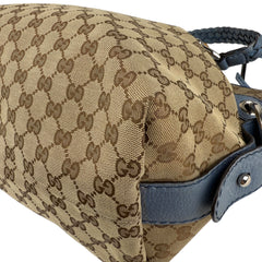 Pre-owned gucci-bamboo-bar-monogram-tote-handbag