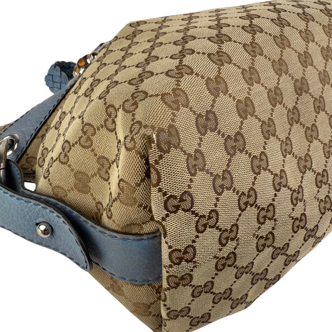 Gucci Monogram Bamboo Bar Tote