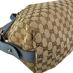 Pre-owned gucci-bamboo-bar-monogram-tote-handbag
