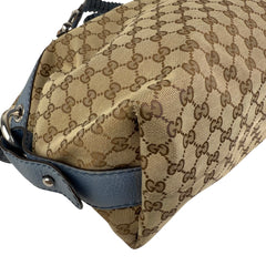 Pre-owned gucci-bamboo-bar-monogram-tote-handbag