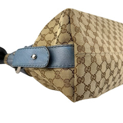 Pre-owned gucci-bamboo-bar-monogram-tote-handbag