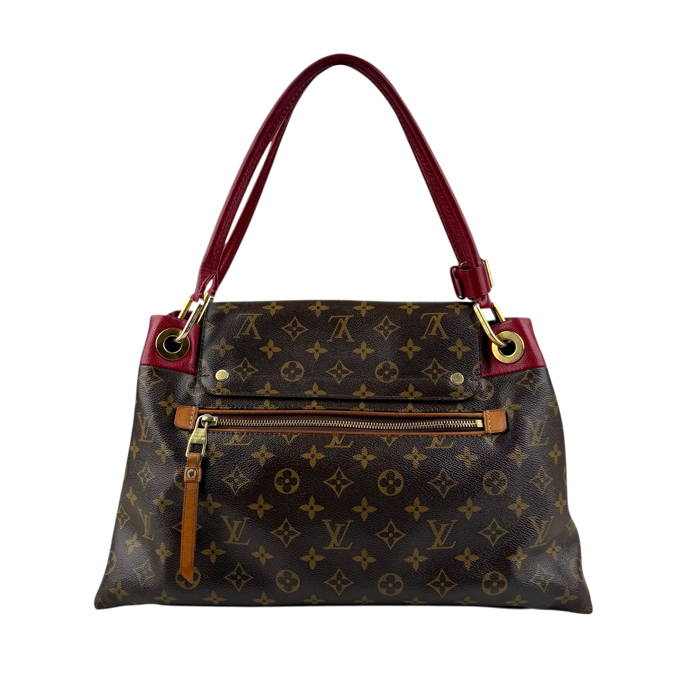 Pre-owned louis-vuitton-olympe-auror-monogram-shoulder-bag back view
