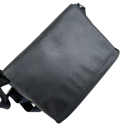 Louis Vuitton Black Taiga Leather Roman Messenger Bag