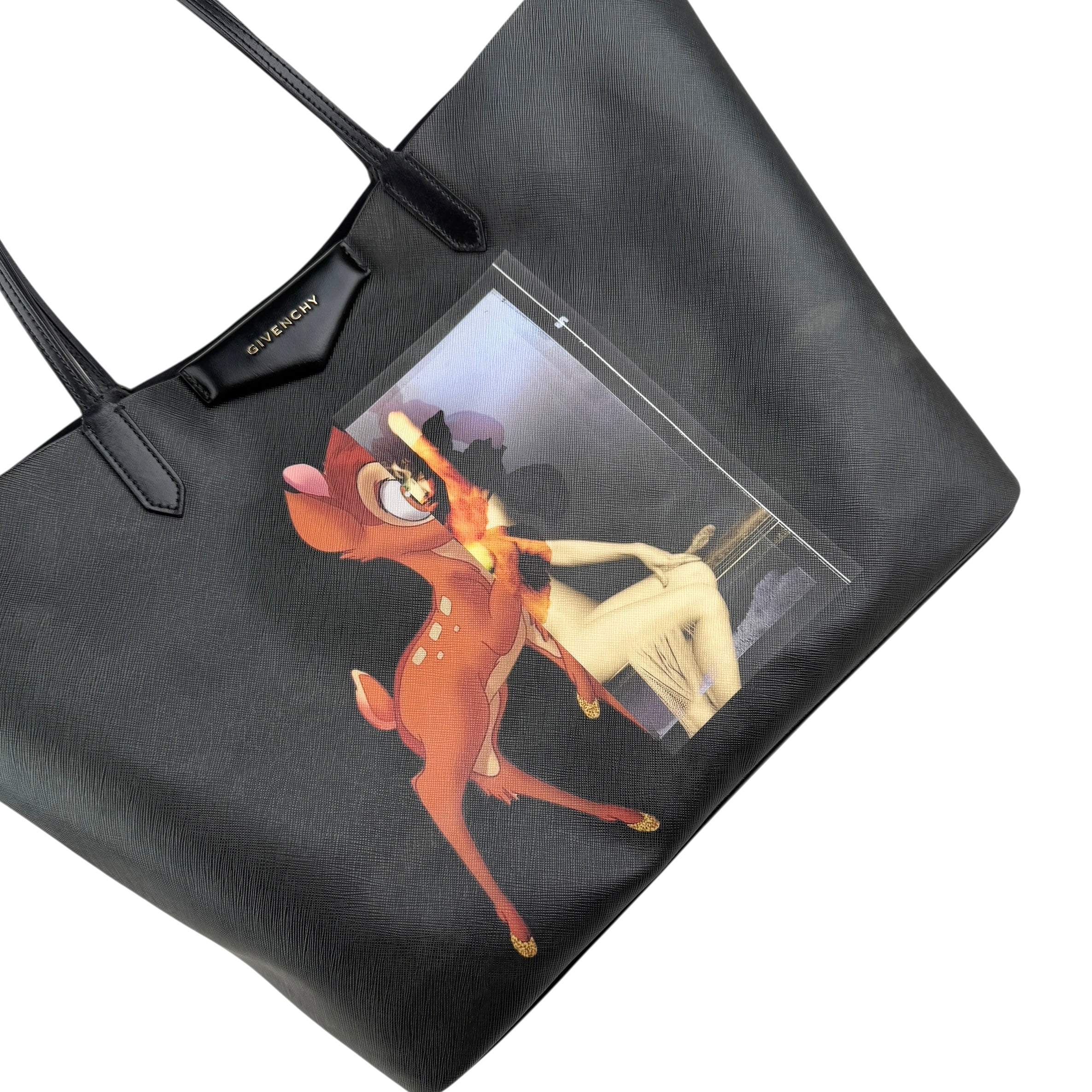 Pre-owned givenchy-antigona-bambi-tote-handbag