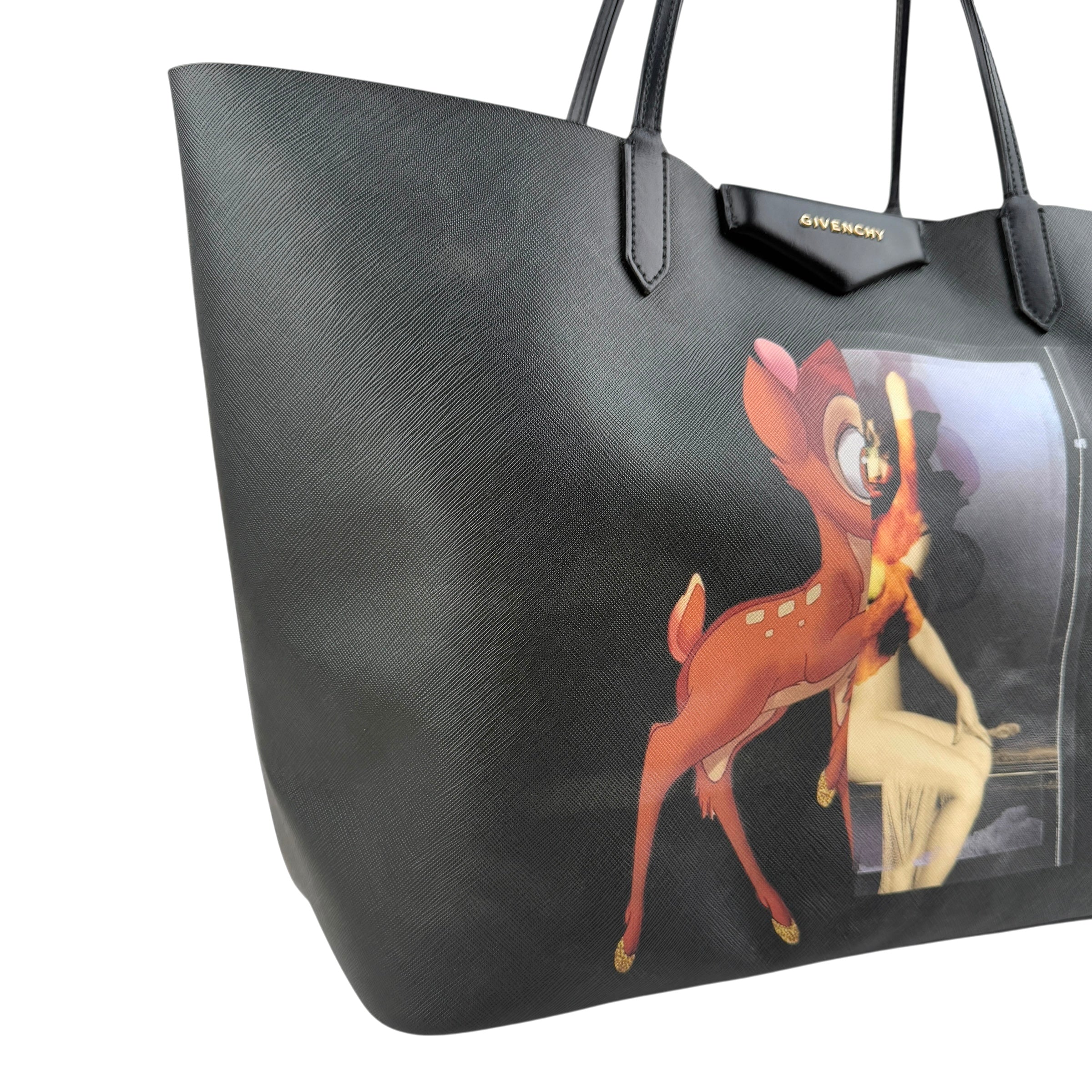 Pre-owned givenchy-antigona-bambi-tote-handbag