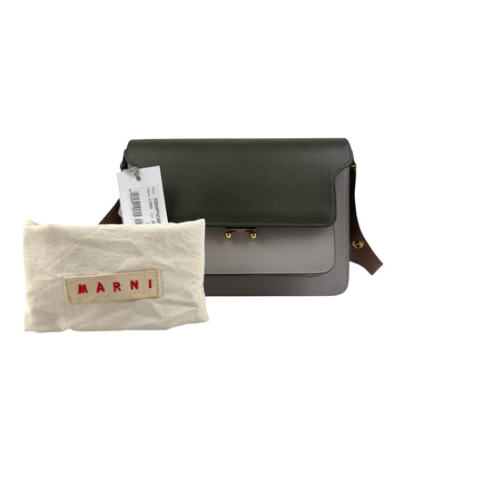 Marni Trunk leather crossbody bag