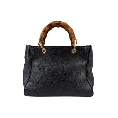 Pre-owned gucci-bamboo-shopper-mini-bag back view