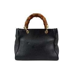 Pre-owned gucci-bamboo-shopper-mini-bag back view