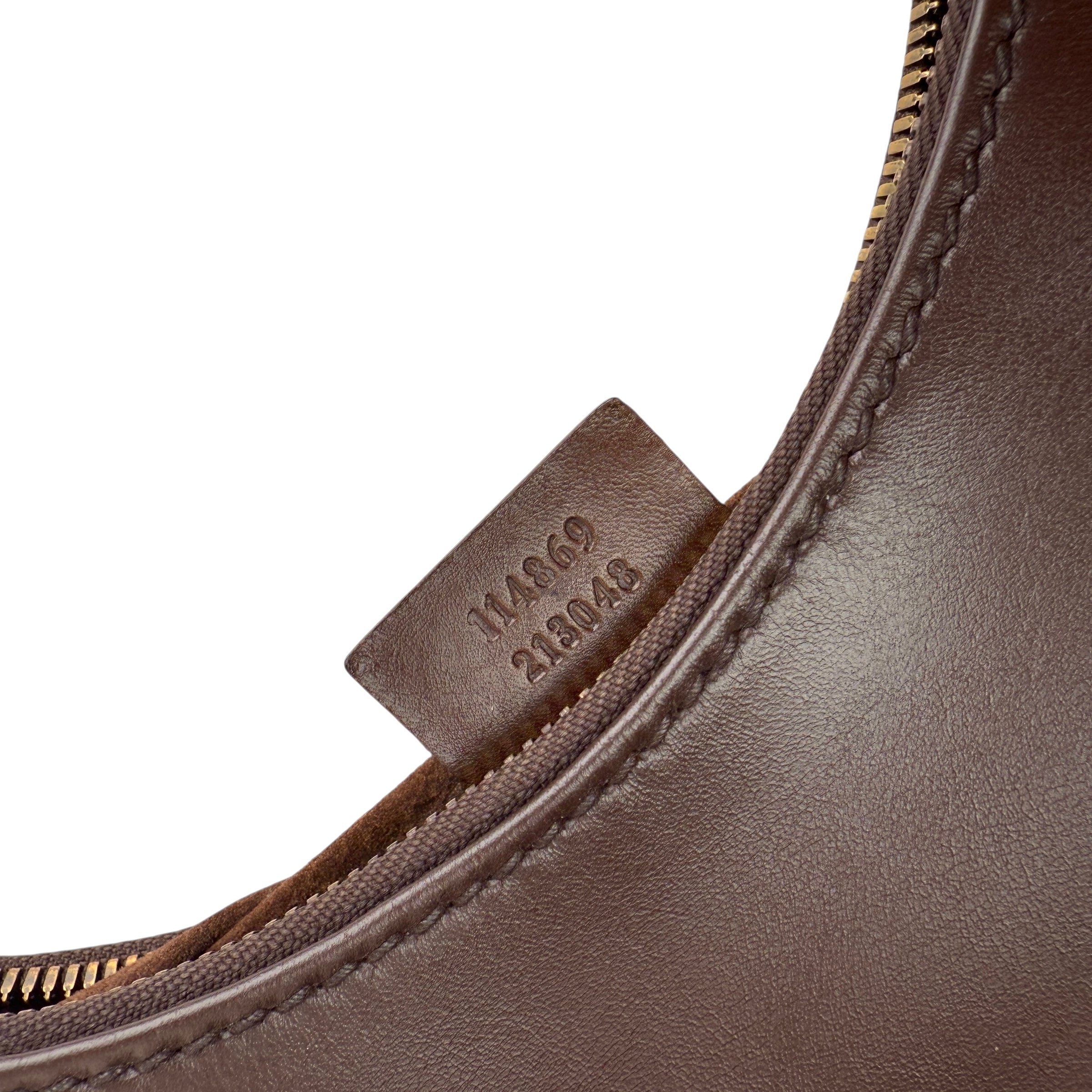 Pre-owned gucci-reins-leather-hobo-handbag