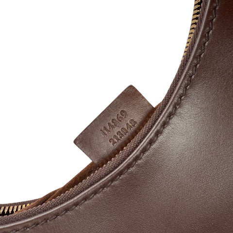 Pre-owned gucci-reins-leather-hobo-handbag