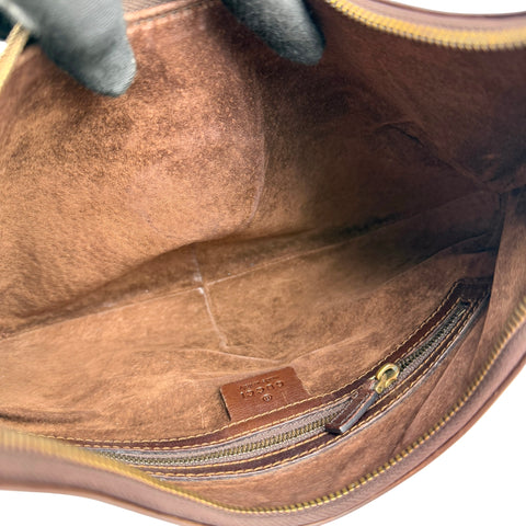 Pre-owned gucci-reins-leather-hobo-handbag