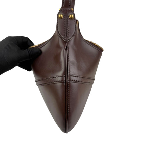 Pre-owned gucci-reins-leather-hobo-handbag