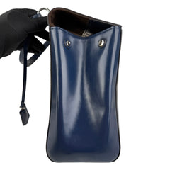 Pre-owned louis-vuitton-medium-cluny-leather-handbag-indigo-epi