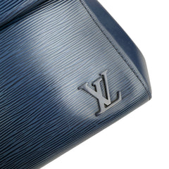 Pre-owned louis-vuitton-medium-cluny-leather-handbag-indigo-epi