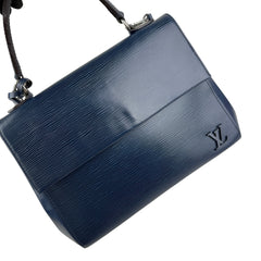 Pre-owned louis-vuitton-medium-cluny-leather-handbag-indigo-epi