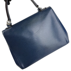 Pre-owned louis-vuitton-medium-cluny-leather-handbag-indigo-epi
