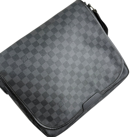 Louis Vuitton Daniel Satchel Leather Bag crossbody bag