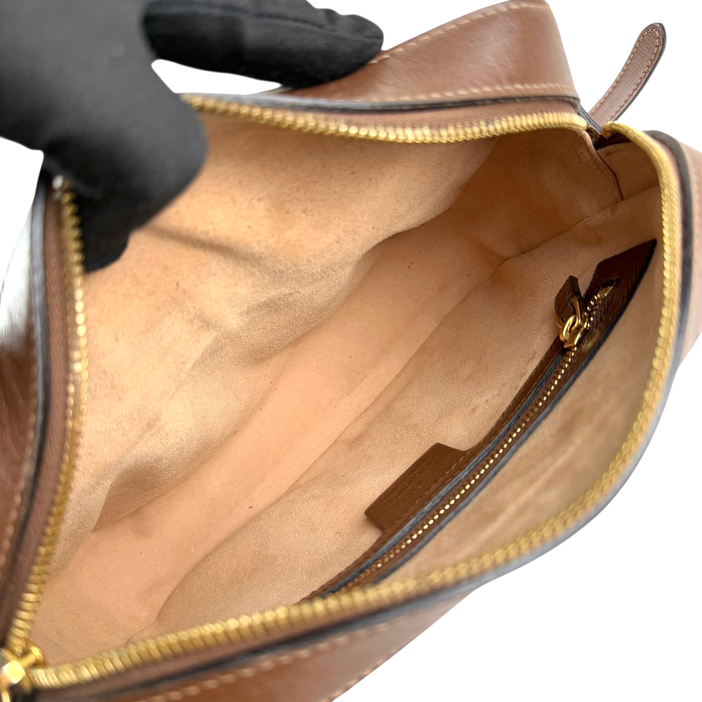 Pre-owned Gucci 1955 Horsebit GG Supreme Shoulder Bag shoulder bag