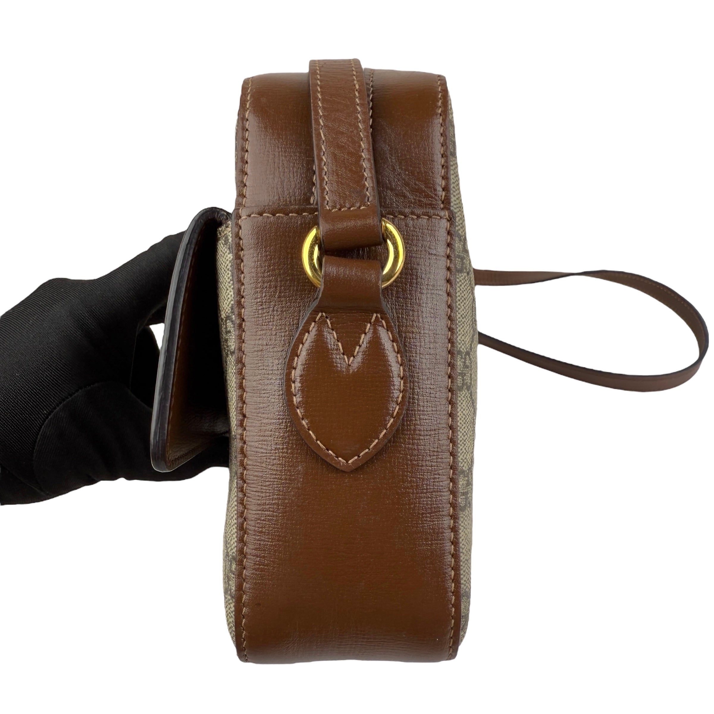 Pre-owned Gucci 1955 Horsebit GG Supreme Shoulder Bag shoulder bag