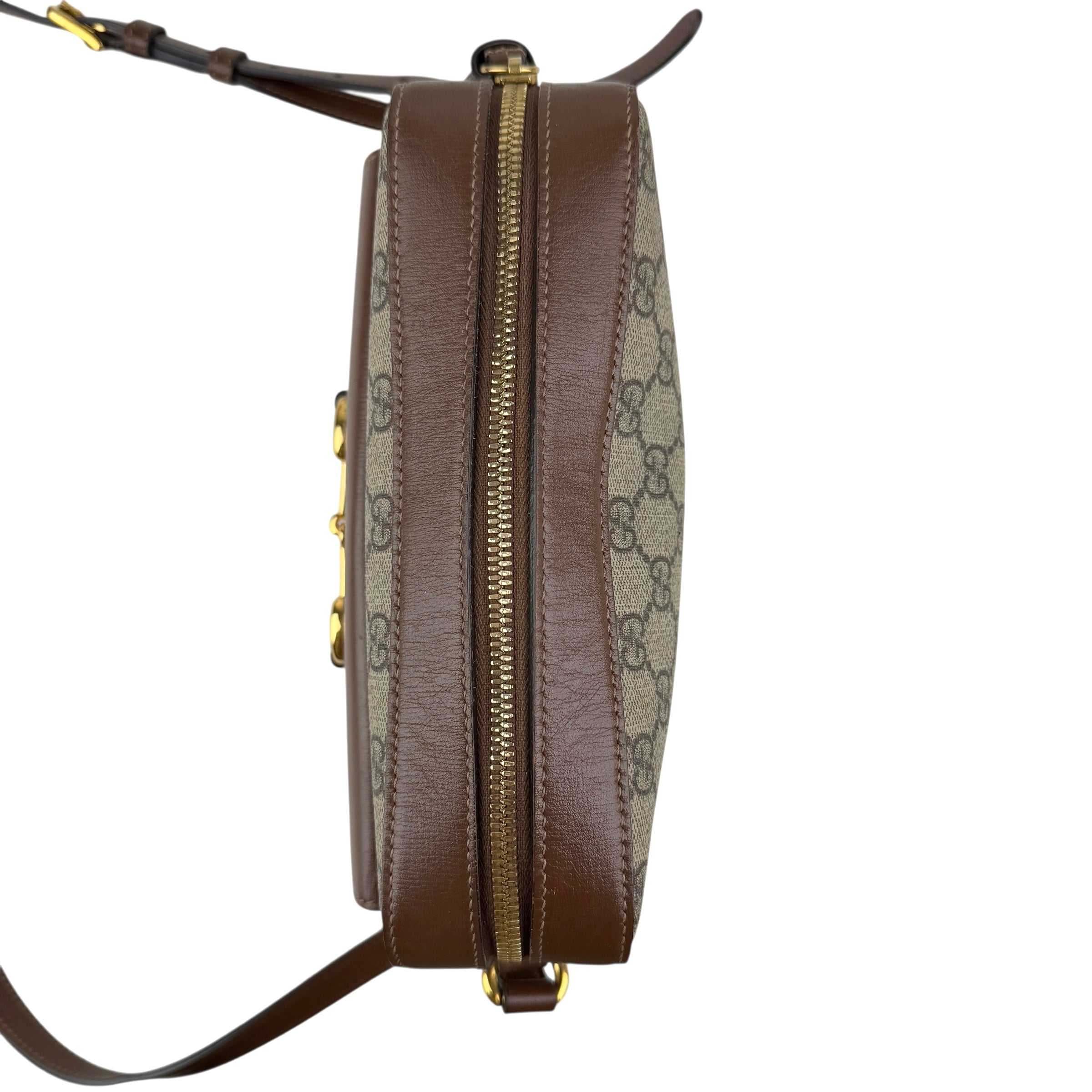 Pre-owned Gucci 1955 Horsebit GG Supreme Shoulder Bag shoulder bag