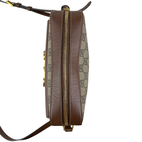 Pre-owned Gucci 1955 Horsebit GG Supreme Shoulder Bag shoulder bag