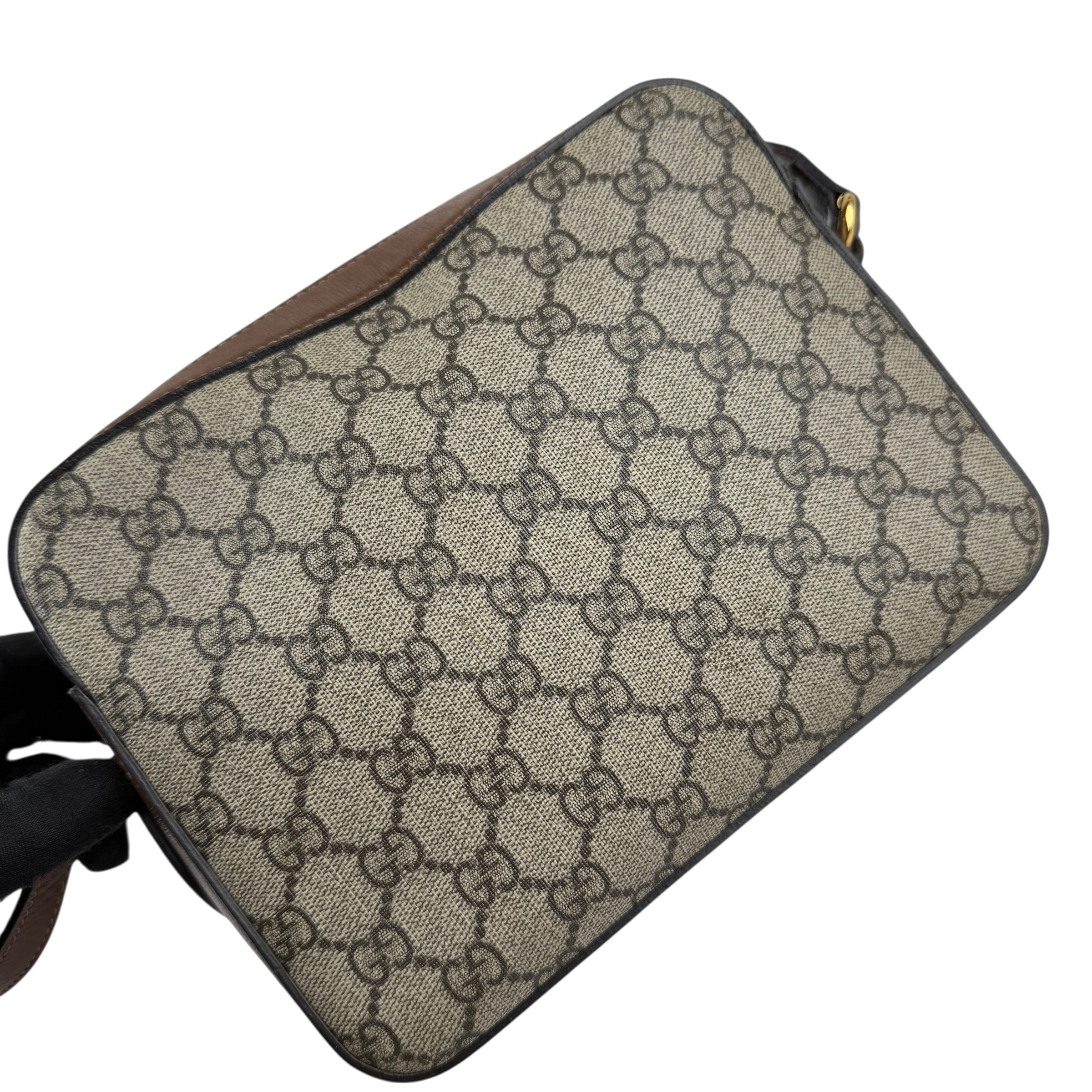 Pre-owned Gucci 1955 Horsebit GG Supreme Shoulder Bag shoulder bag