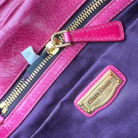 Miu Miu Matelassé Two-Handle Shoulder Bag