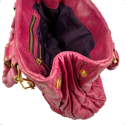 Miu Miu Matelassé Two-Handle Shoulder Bag