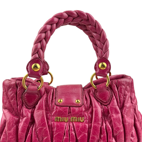 Miu Miu Matelassé Two-Handle Shoulder Bag